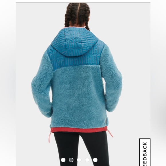 NWT UGG Iggy Sherpa Half Zip Pullover - Picture 2 of 6